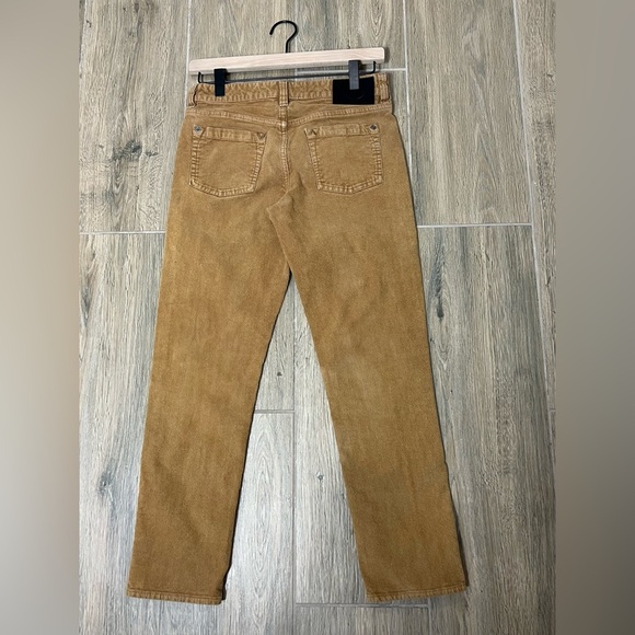 Rvca Corduroy Pants Cords Dagger Boyfriend Fit Mustard Trouser Skate Fall Crop - Picture 2 of 13